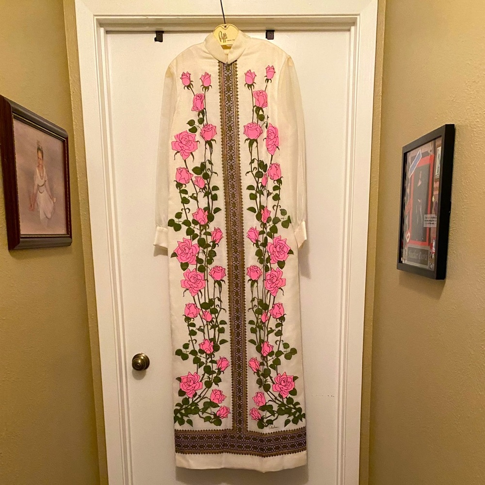 Beautiful Vintage Alfred Shaheen Maxi Size 10